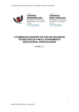 a forma&ccedil;&atilde;o docente no uso de recursos tecnol&oacute;gicos para o