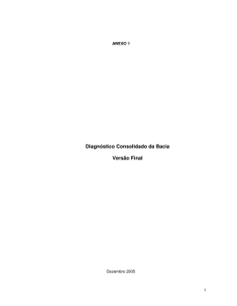 Diagn&oacute;stico Consolidado da Bacia Vers&atilde;o Final