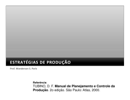Estrat&eacute;gias de Produ&ccedil;&atilde;o