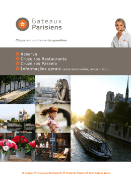 FAQ - Bateaux parisiens