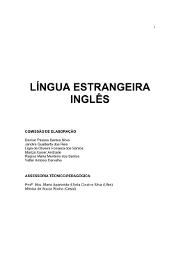 LÍNGUA ESTRANGEIRA INGLÊS - Prefeitura Municipal de Vitória