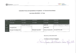 2.9 Ciclo do Ensino Básico Ano letivo 2014/2015 - 23 Fase terça