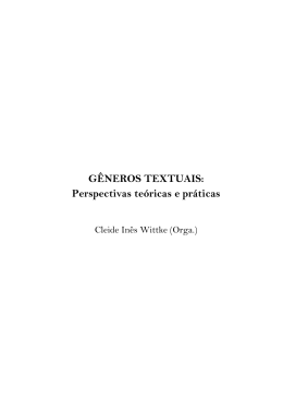 G&Ecirc;NEROS TEXTUAIS: Perspectivas te&oacute;ricas e pr&aacute;ticas