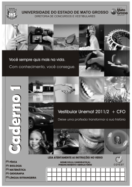 1&ordm; Dia - Unemat