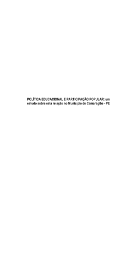 Política educacional e participação popular - Liber