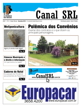 Pol&ecirc;mica dos Conv&ecirc;nios