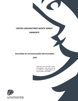 Relatório Autoavaliação Institucional 2009