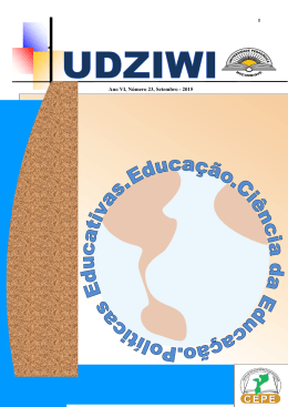 Revista UDZIWI, Ano VI, N&uacute;mero 23, Setembro-2015