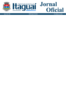 Edi&ccedil;&atilde;o 279 15-03-13 - Prefeitura de Itagua&iacute;