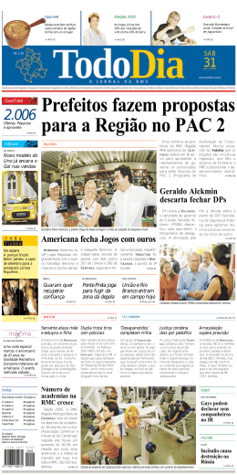 Prefeitos fazem propostas para a Região no PAC 2