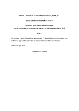 We propose that the Consolidated Management Financial