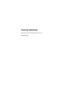 Financial statements Direcional Engenharia S.A.