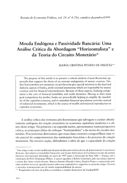Moeda Endógena e Passividade Bancária: Uma Análise Crítica da