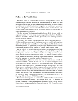 Preface to the Third Edition - Brazil Tax Guide for Foreigners