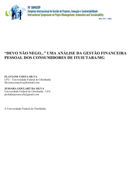 &ldquo;DEVO N&Atilde;O NEGO...&rdquo; UMA AN&Aacute;LISE DA GEST&Atilde;O FINANCEIRA