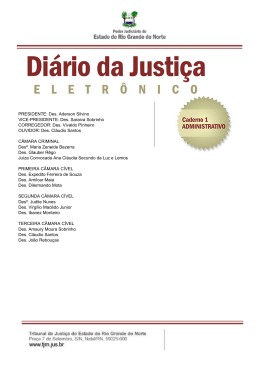 PRESIDENTE: Des. Aderson Silvino VICE