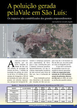 A poluição gerada pela Vale em Sao Luis