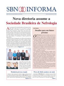 1 - Sociedade Brasileira de Nefrologia