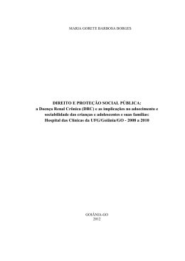 as implica&ccedil;&otilde;es produzidas pela Doen&ccedil;a Renal