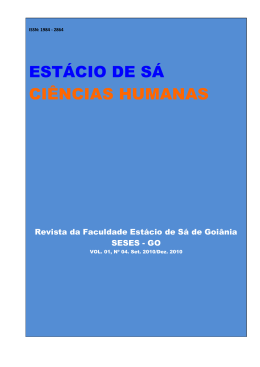 EST&Aacute;CIO DE S&Aacute; CI&Ecirc;NCIAS HUMANAS