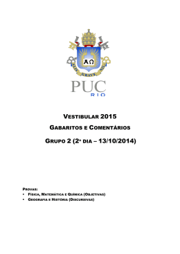 GRUPO 2 (2&ordm; DIA &ndash; 13/10/2014) - PUC-Rio