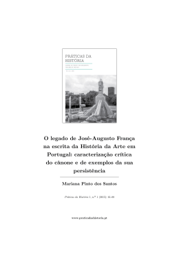 - Pr&aacute;ticas da Hist&oacute;ria