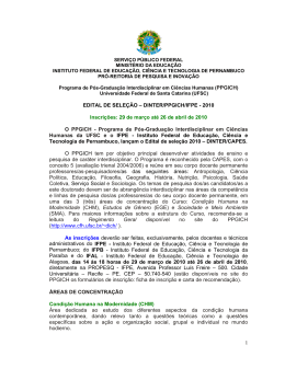 edital - Campus Belo Jardim