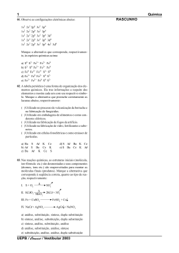 Qu&iacute;mica e F&iacute;sica