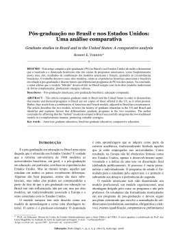 P&oacute;s-gradua&ccedil;&atilde;o no Brasil e nos Estados Unidos
