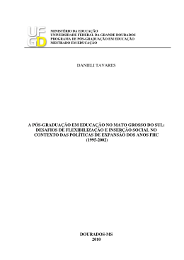 Disserta&ccedil;&atilde;o de Danieli Tavares