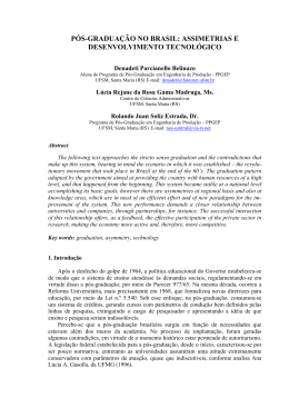 P&oacute;s-gradua&ccedil;&atilde;o no Brasil: assimetrias e desenvolvimento