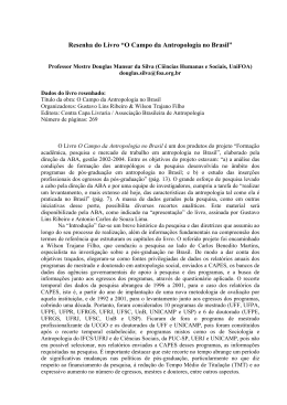 Resenha do Livro &ldquo;O Campo da Antropologia no Brasil&rdquo;