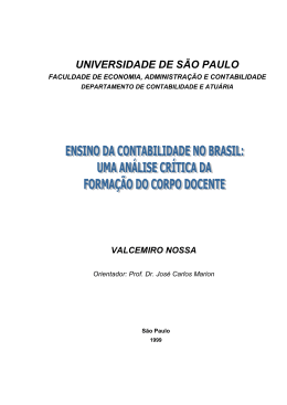 NOSSA, Valcemiro. Ensino da contabilidade no Brasil