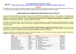 Documento de convocação