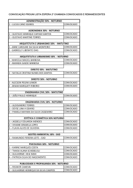 1 &ndash; LUCAS CANO SOARES CONVOCADO 1