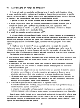 VII - Participação da Força de Trabalho