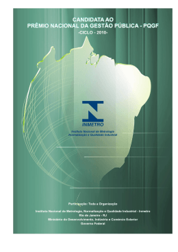 Relat&oacute;rio da Gest&atilde;o P&uacute;blica - ciclo 2010