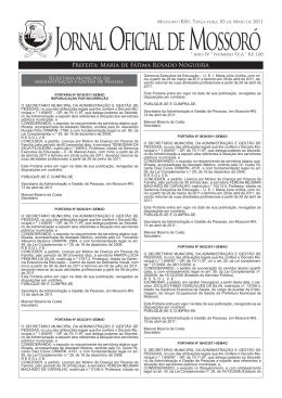 jomjornal - Prefeitura Municipal de Mossor&oacute;