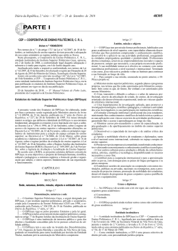 Estatutos do Instituto Superior Polit&eacute;cnico Gaya (ISPGaya)