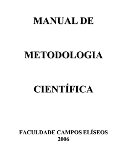 MANUAL DE METODOLOGIA CIENTFICA