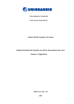 Joanna Maria Gon&ccedil;alves de Souza Indu&ccedil;&atilde;o hormonal de