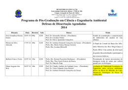 Programa de P&oacute;s-Gradua&ccedil;&atilde;o em Ci&ecirc;ncia e Engenharia - Unifal-MG
