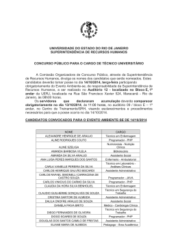 36 Tabela Ambiente-se de Outubro - UERJ