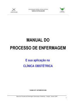 MANUAL DO PROCESSO DE ENFERMAGEM