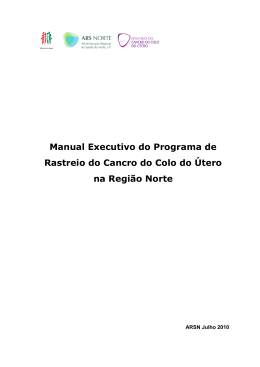 Manual Executivo do Programa de RCCU na Região