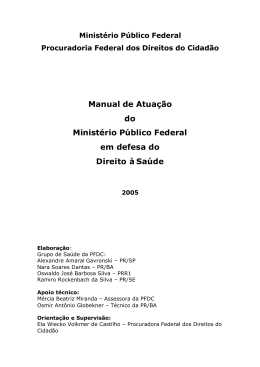 Manual de Atuação do Ministério Público Federal