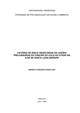 Fatores de risco associados &agrave;s les&otilde;es precursoras do c&acirc;ncer