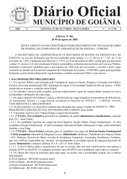 Edi&ccedil;&atilde;o n&ordm; 3736 de 07 de outubro de 2005