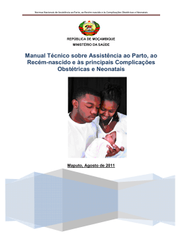 Manual T&eacute;cnico sobre Assist&ecirc;ncia ao Parto, ao Rec&eacute;m