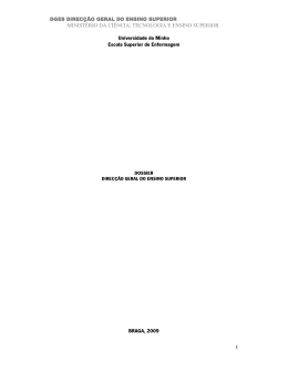 Dossier DGES - Conselho Acad&eacute;mico